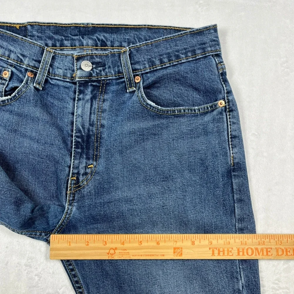Levi's 527 Slim Bootcut Jeans Mens 33x32 (Fits 32x31) Blue Medium Wash Denim